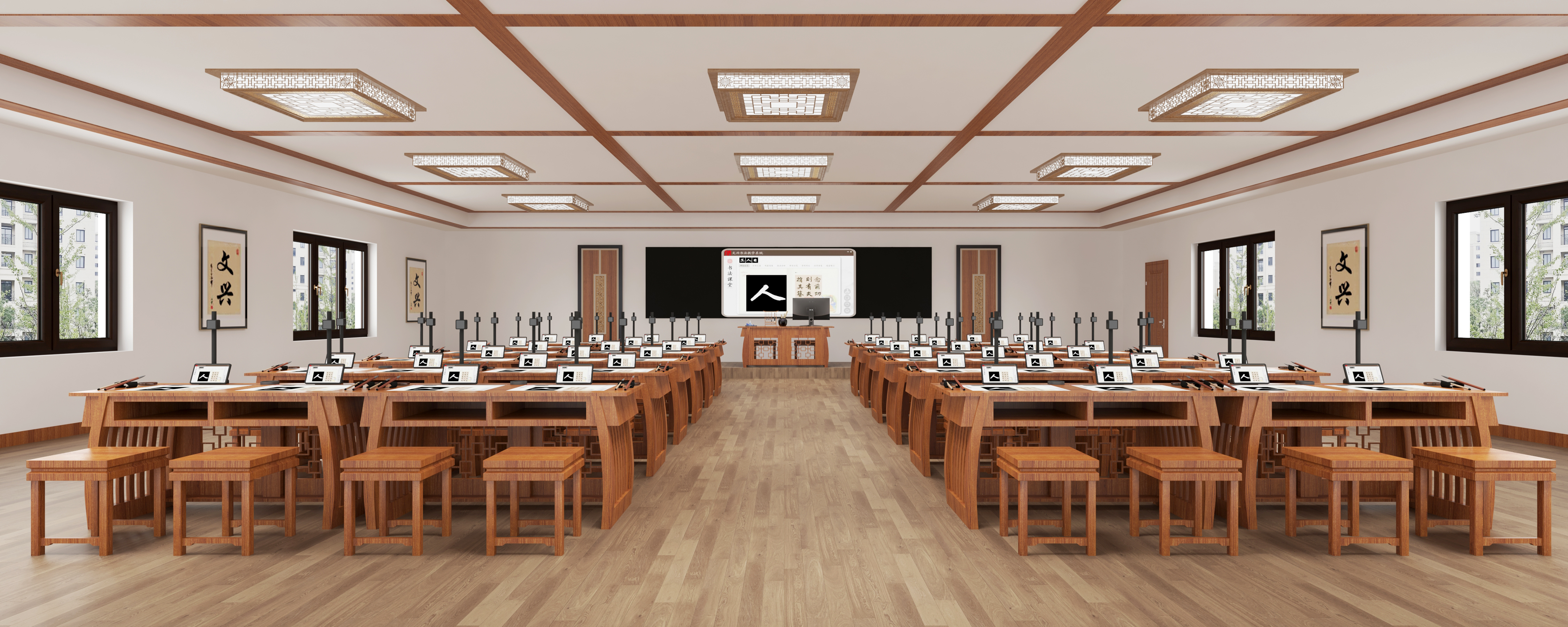 智慧书法教室：AI 握笔监测 + 环保设计的双重突破