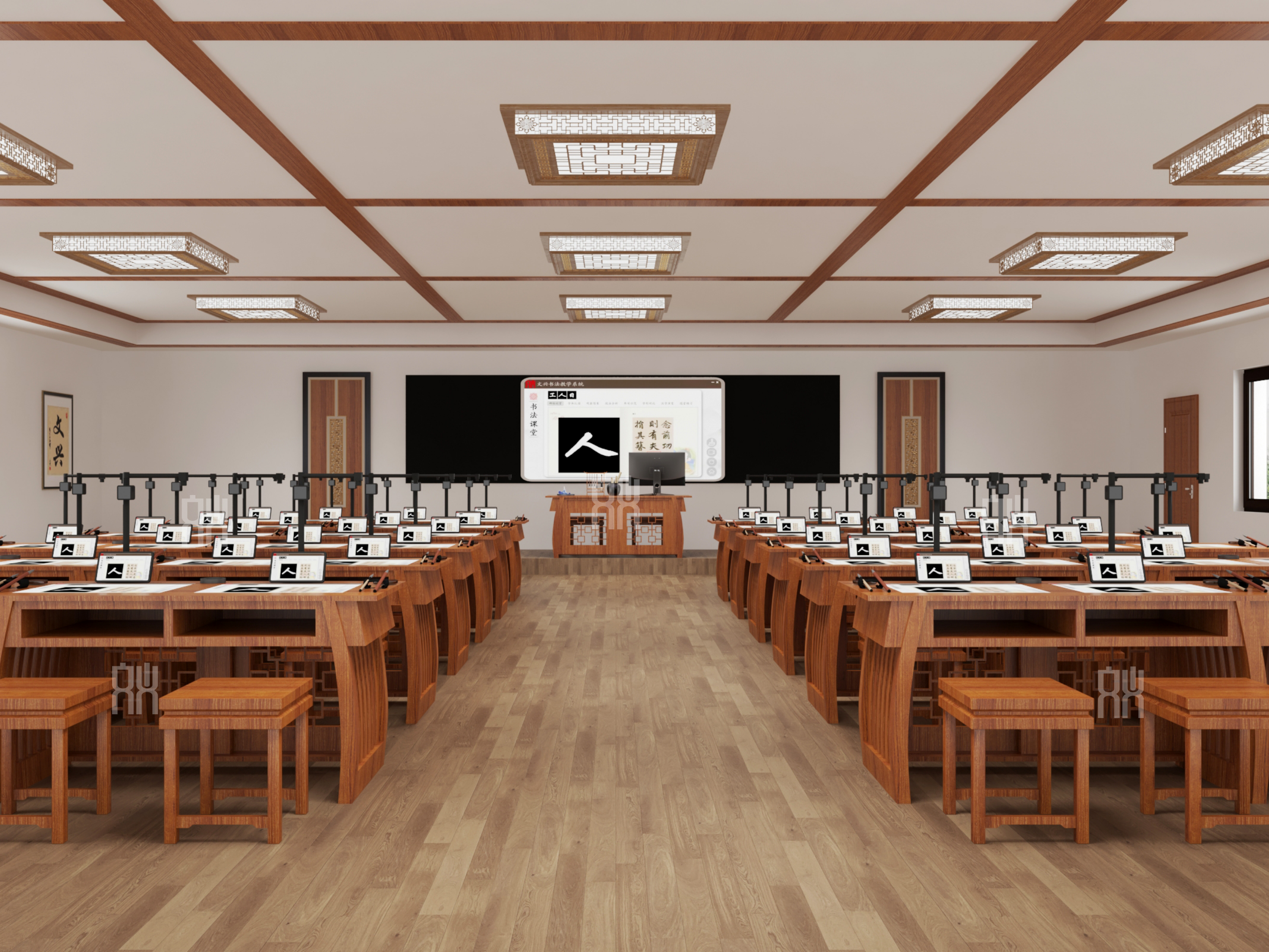 智慧书法教室：AI 握笔监测 + 环保设计的双重突破